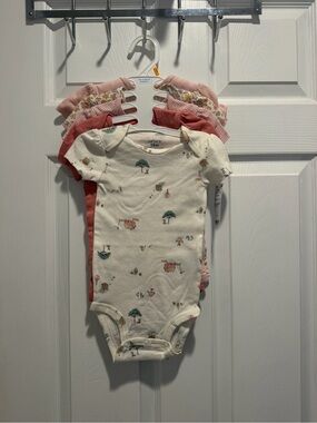 Carter's 5 Pack Girl's Onesie Bodysuit Set